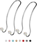 SAVORI Auto Hooks Bling Car Hangers Organizer Seat Headrest Hooks Strong and Durable Backseat Hanger Storage Universal for SUV Truck Vehicle 2 Pack (White)