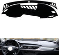 leather dashboard cover Compatible with Audi A6L 2012-2018，dash cover（black）