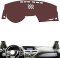 Leather Dashboard Cover Compatible with LEX RX 2009-2014,Dash Board Cover mat Anti-Slip Sun-Proof and dust-Proof(Brown)