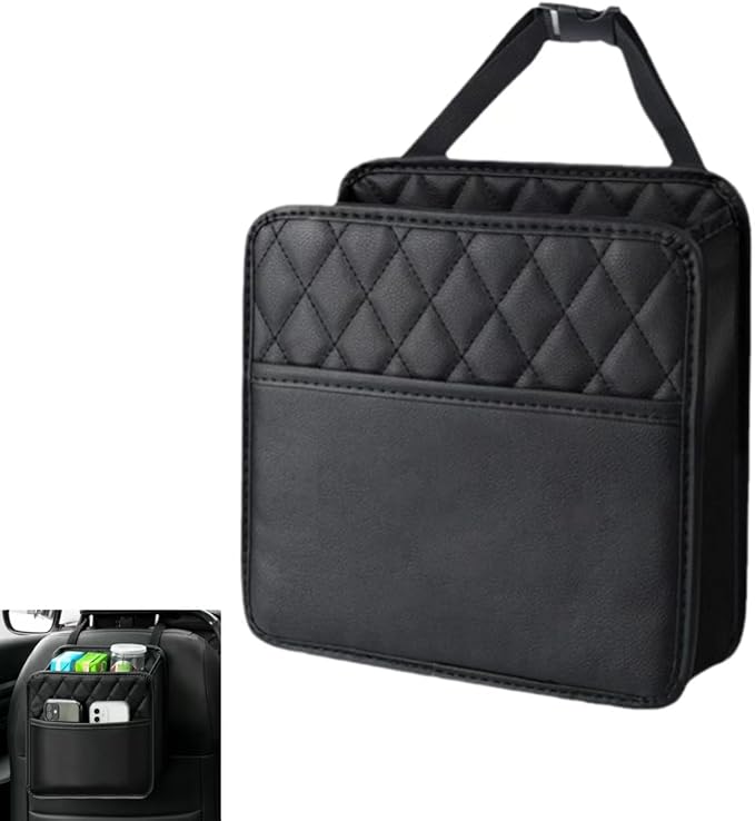 Car Seat Organizer for Toyota Corolla 2020-2026, Backseat Storage Bag PU Leather Hanging Holder Waterproof Travel Accessories