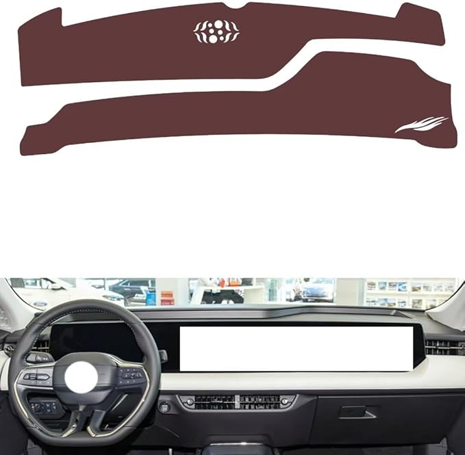 Leather Dashboard Cover Compatible with Ford EVOS，Dash Cover, Non-Slip Dash Cover, Dash mat Dashboard Cover, Interior Dash Covers