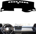 leather dashboard cover Compatible with SkodaSkoda NEW Fabia 2015-2017，dash cover（black）