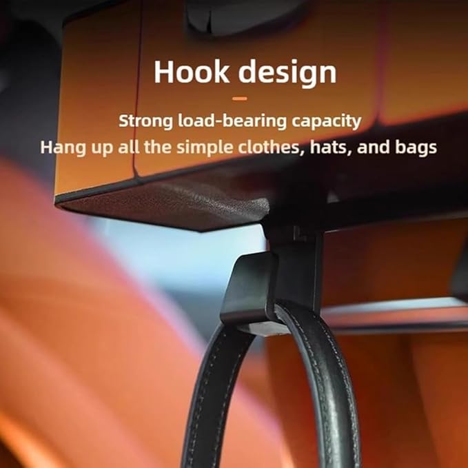 4-in-1 Car Backseat Organizer, Multifunctional Car Seat Back Storage Box with Cup Holder Headrest Hook, Universal Cars Organizer Back Seat for Hold Phone,Snacks, Drinks, Handbag (White)