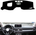 generic leather dashboard cover Compatible with Mazda CX-5（HUD） 2022-2024，dash cover（black）
