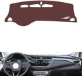Leather Dashboard Cover Compatible with Buick EncoreGX (Warning Light 20-2022,Dash Board Cover mat Anti-Slip Sun-Proof and dust-Proof(Brown)