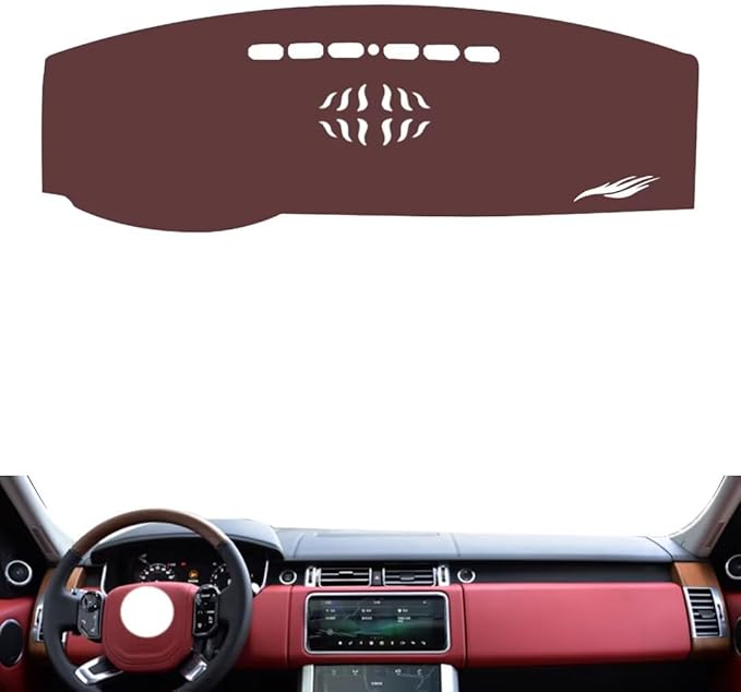 Leather Dashboard Cover Compatible with LR Range Rover Executive 2013-2022，Dash Cover, Non-Slip Dash Cover, Dash mat Dashboard Cover, Interior Dash Covers