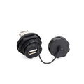 CNLINKO YU Series USB2.0 Panel Mount Socket IP67 Waterproof USB Socket Female Panel Mount Socket