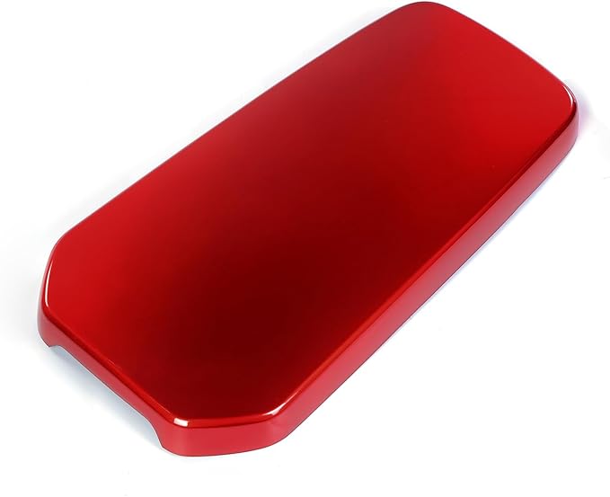 ABS Car Central Console Armrest Cover Armrest Cushion Cover Center Console Box Pad Compatible with Kia Stinger 2017-2024 Accessories (Glossy Red Style)