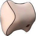 Car Driver Pillow Lumbar Support Back Cushion Fit for Seat Neck Pillow Washable Pillow Cushion(1pcs Beige Neck)