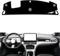leather dashboard cover Compatible with Smart #1/#3（HUD,Full coverage），dash cover（black）