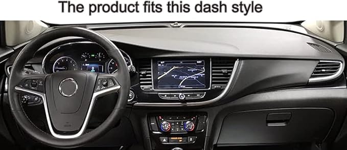 Dash Cover Mat Custom Fit for Buick Encore 2017 2018 2019 2020 2021, Dashboard Cover Pad Carpet Protector F119