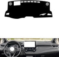 leather dashboard cover Compatible with Toyota Levin（Horizontal screen、HUD） 2019-2023，dash cover（black）