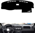 leather dashboard cover Compatible with Suzuki old dipper (clock)，dash cover（black）