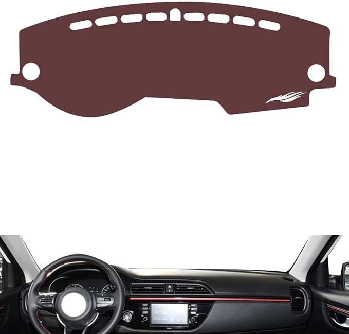 Leather Dashboard Cover Compatible with KIA KX Cross，Dash Cover, Non-Slip Dash Cover, Dash mat Dashboard Cover, Interior Dash Covers