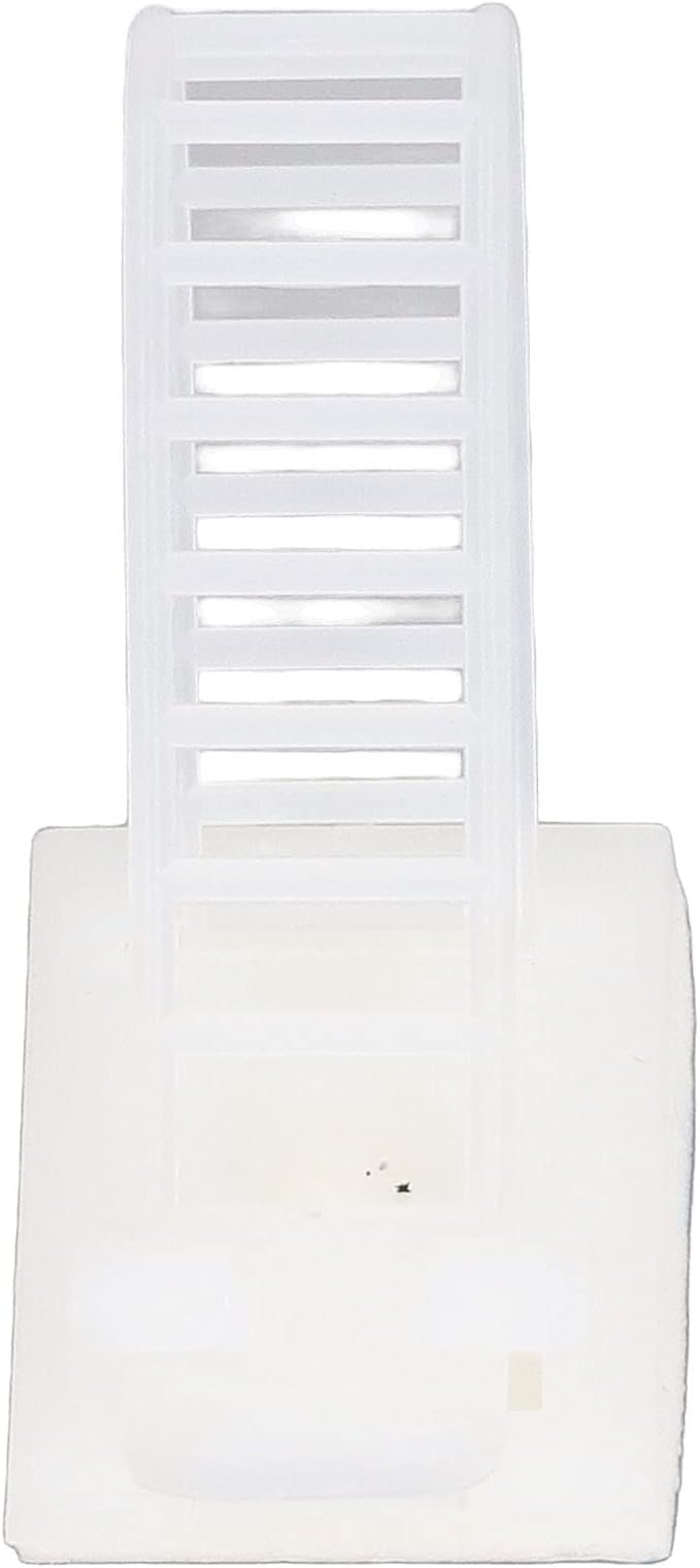 100Pcs Adhesive Cable Management Clips, Adjustable Nylon Strap Ties, Self Adhesive Wire Clamps Organizer with Strong Fixation for Office Home and Car, Reusable Cable Ties for Power (White)