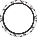 Elastic Steering Wheel Cover, Husky Dogs Car Wheel Covers for Women Men Anti-Slip Steering Wheel Protector Car Accessories, Universal 15 Inch Fit Auto, Suvs, Truck