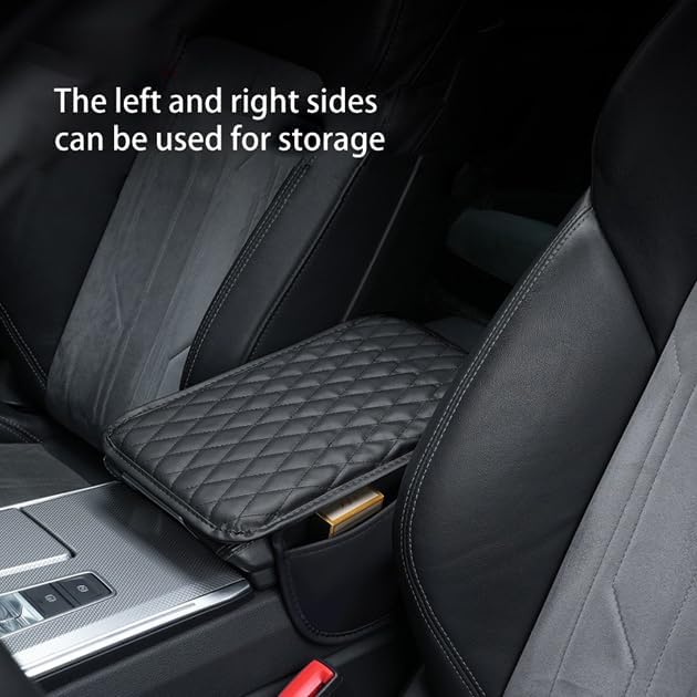 Car Armrest Cover for Genesis GV70 2022–2025 2026 JK1, Center Console Pad, Leather Armrest Box Protector, Waterproof Anti-Scratch Console Lid Cushion,Comfort Interior Accessories,C-Gray