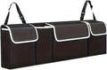 Car Trunk Organizer, Backseat Hanging Organizer with 4 Pockets Waterproof Trunk Organizer and Storage for SUV, Truck, Van, Cargo.