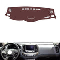 generic leather dashboard cover Compatible with Chevy colorado 2018，dash cover, Non-Slip Dash Cover, Dash mat Dashboard Cover, Interior Dash Covers, brown