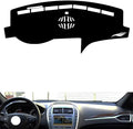 leather dashboard cover Compatible with Lincoln MKZ（warning light），dash cover（black）
