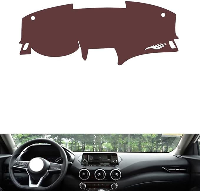 Leather Dashboard Cover Compatible with Nissan sylphy 20-2022，Dash Cover, Non-Slip Dash Cover, Dash mat Dashboard Cover, Interior Dash Covers