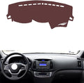 Leather Dashboard Cover Compatible with HyundaiHyundai Elantra EV 2017，Dash Cover, Non-Slip Dash Cover, Dash mat Dashboard Cover, Interior Dash Covers