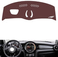 Leather Dashboard Cover Compatible with BMW Mini (HUD) 2014-2022，Dash Cover, Non-Slip Dash Cover, Dash mat Dashboard Cover, Interior Dash Covers