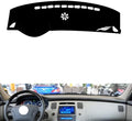 Leather Dashboard Cover Compatible with Hyundai Grandeur 2006-2010，Dash Cover（Black）