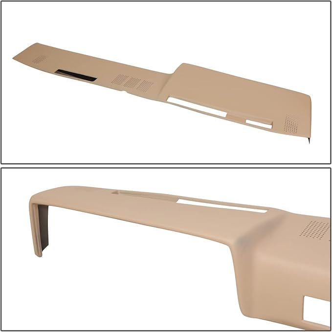 DNA MOTORING Dash Cover Overlay Compatible with 81-91 C/K/R/V Series/Jimmy, 87-91 Blazer, Neutral Dash Board Cover Cap, ZTL-Y-0286-BE