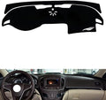 leather dashboard cover Compatible with Buick Regal 2009-2015，dash cover（black）