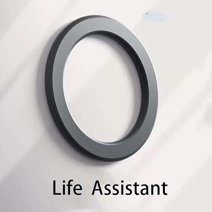 Magnetic Ring Holder for iPhone 14 13 12 Magnet Wall Mobile Phone Holder Magnetic Car Phone Stand for magsafe case (White 1 pcs)