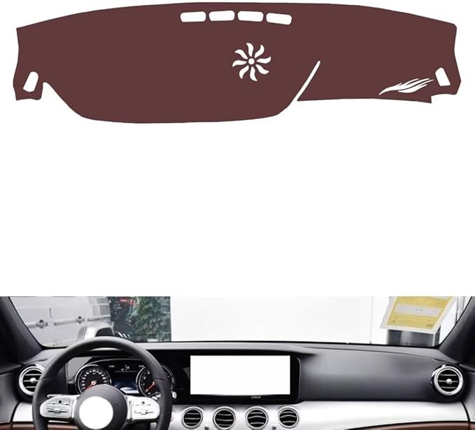 Leather Dashboard Cover Compatible with Mercedes CLS 2018-2023，Dash Cover, Non-Slip Dash Cover, Dash mat Dashboard Cover, Interior Dash Covers