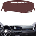 Leather Dashboard Cover Compatible with Chevy Monza 2023-2024,Dash Board Cover mat Anti-Slip Sun-Proof and dust-Proof(Brown)