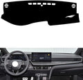 Leather Dashboard Cover Compatible with Toyota Camry（NO HUD） 2024-2025，Dash Cover（Black）