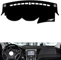 leather dashboard cover Compatible with HyundaiHyundai sonata Ⅷ (No speaker)，dash cover（black）