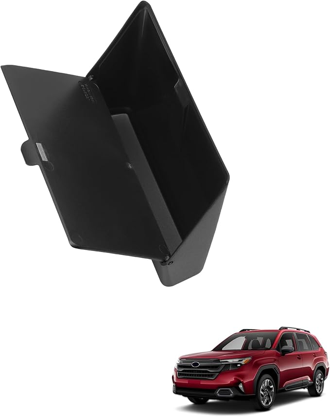 smabee Center Console Hidden Storage Box for Subaru Forester 2025 2026 Central Control Hidden Box ABS Storage Tray Interior Car Accessories Black