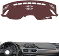 Leather Dashboard Cover Compatible with Mazda 6 Atenza（NO HUD） 2017-2019，Dash Cover, Non-Slip Dash Cover, Dash mat Dashboard Cover, Interior Dash Covers