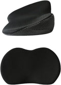 Mautoply Memory Foam Car Seat Cushion for Back Pain Relief - Lumbar Support Pillow for Driving, Office & Car Ergonomic Wedge Cushion for Short Drivers