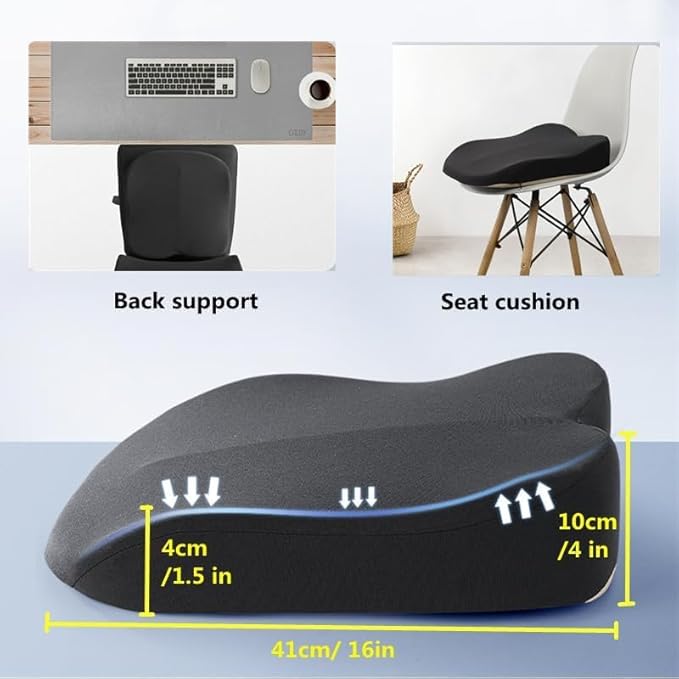 Adult Car Booster Seat Cushion, Car Seat Driver Height Boost Mat Memory Foam Car Seat Cushions Pad Improve Driving View Non-Slip 3D Office Chair Cushion Pressure Relief (Brown)