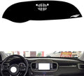 leather dashboard cover Compatible with KIA Sorento 2015-2018，dash cover（black）