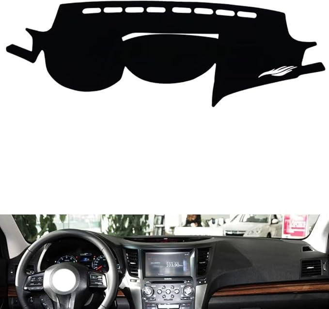 leather dashboard cover Compatible with SubaruSubaru OUTBACK 2010-2014，dash cover（black）