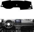 leather dashboard cover Compatible with HONDA CRV（NO HUD,no version of audio） 2023，dash cover（black）