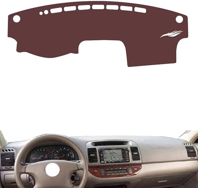 Leather Dashboard Cover Compatible with Toyota Camry 2002-2006，Dash Cover, Non-Slip Dash Cover, Dash mat Dashboard Cover, Interior Dash Covers