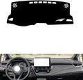 leather dashboard cover Compatible with Toyota Levin，dash cover（black）