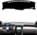 leather dashboard cover Compatible with HyundaiHyundai Tucson L 2021-23，dash cover（black）