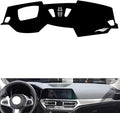 leather dashboard cover Compatible with BMW NEW 2 series (HUD 2022，dash cover（black）