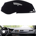 leather dashboard cover Compatible with Citroen C5 2010-2016，dash cover（black）