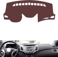 Leather Dashboard Cover Compatible with HyundaiHyundai Elantra 2012-2017，Dash Cover, Non-Slip Dash Cover, Dash mat Dashboard Cover, Interior Dash Covers