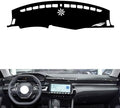 leather dashboard cover Compatible with Peugeot 508L 2019-2023，dash cover（black）