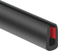 YANRUIPRO EPDM Rubber Edge Trim, 1/8" Self Adhesive, Black, 20Ft, Fit for 3/32"-5/32" Width Edge, Weather Resistant, Easy to Cut, Bend, Install and Remove
